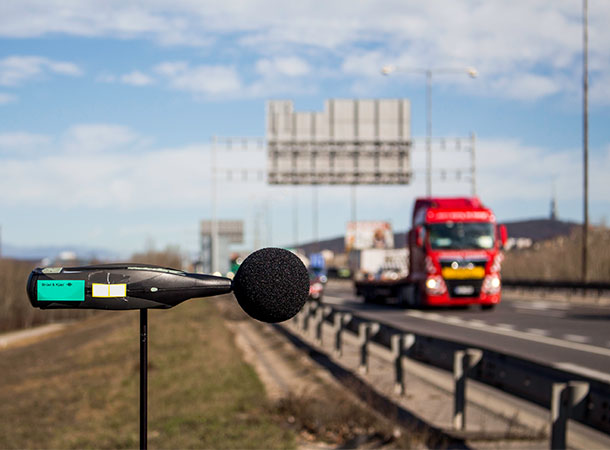 Hluková mapa mestskej radiály